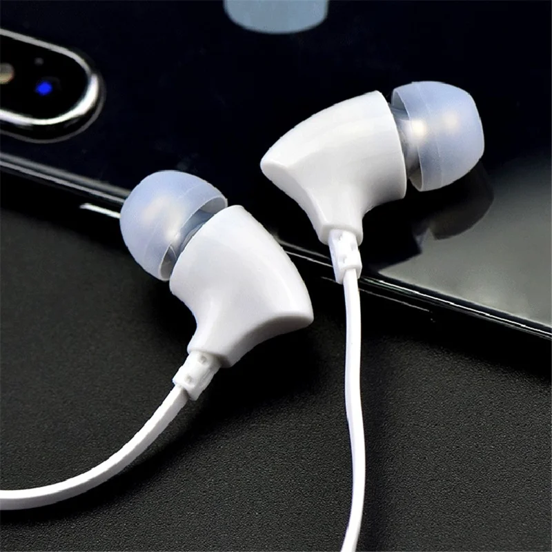 CELEBRAT G3 Wide Cable 3.5mm In-ear Earphone Stereo Music Calling Phone Headset - White