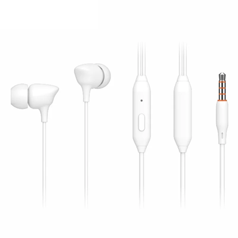 CELEBRAT G7 Wired Headset In-Ear Headphones with Inline Control - White