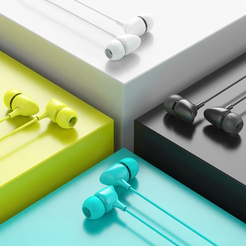 CELEBRAT G7 Wired Headset In-Ear Headphones with Inline Control - White