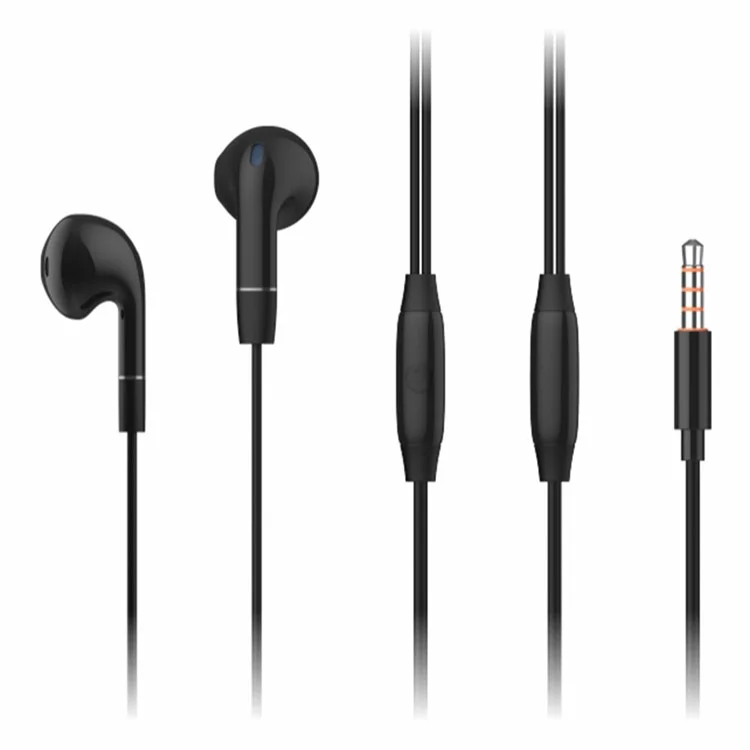 CELEBRAT G8 Wired Stereo Earphones with 3.5mm Connector and Inline Control - Black