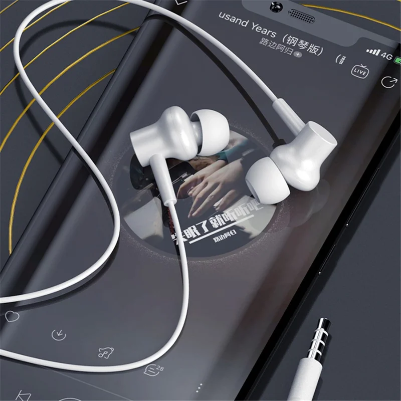 Casque filaire stéréo avec microphone YISON X2 3,5 mm - Noir