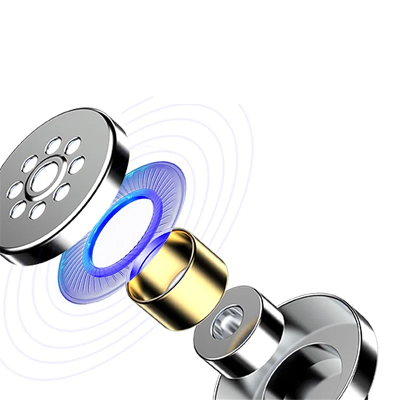 YISON X5 In-Ear Headphones with 3.5mm Plug, Enhanced Bass for Android Phones - Cyan