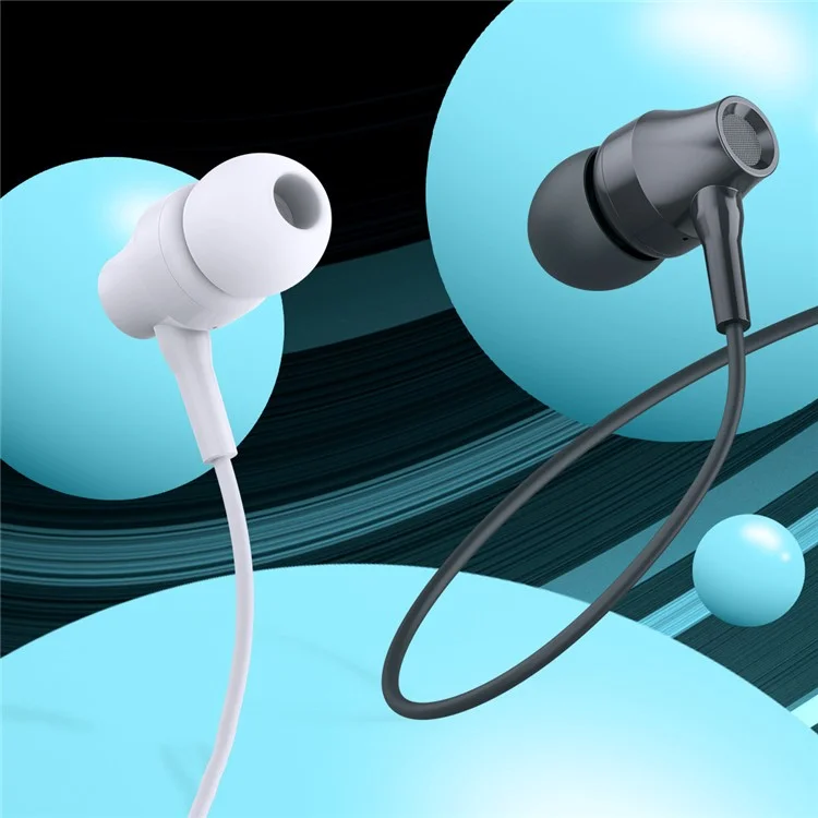 CELEBRAT G25 Wire Control 3.5mm Cuffie Stereo Sound Cablate - Nero