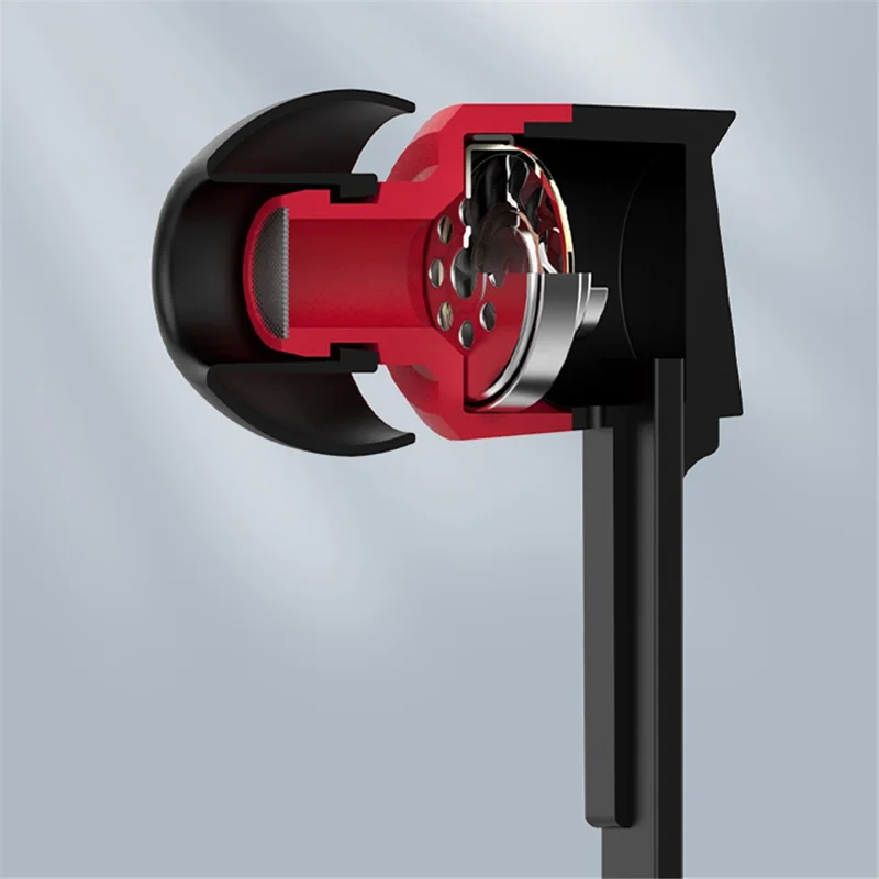 CELEBRAT D2 Universal 3.5mm Wired In-ear Headphones for PC / Mobile Phone / MP3 - Red