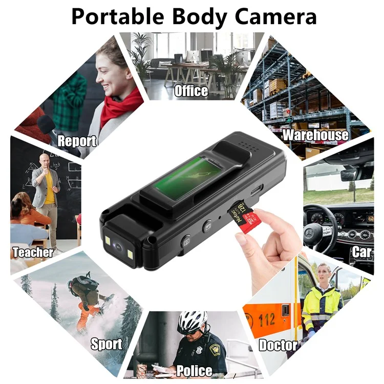 L12 HD Nachtsicht Portable WiFi Camcorder Mini 1080p Actionkamera