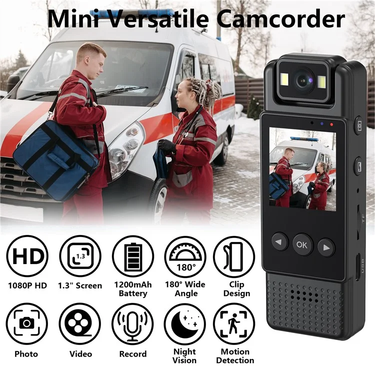 L12 HD Nachtsicht Portable WiFi Camcorder Mini 1080p Actionkamera