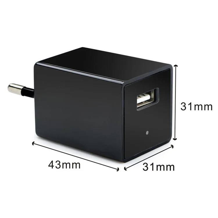 SQ22 Wireless Hidden Wifi Camera Wall Charger Plug Adapter for Home Security - EU Plug