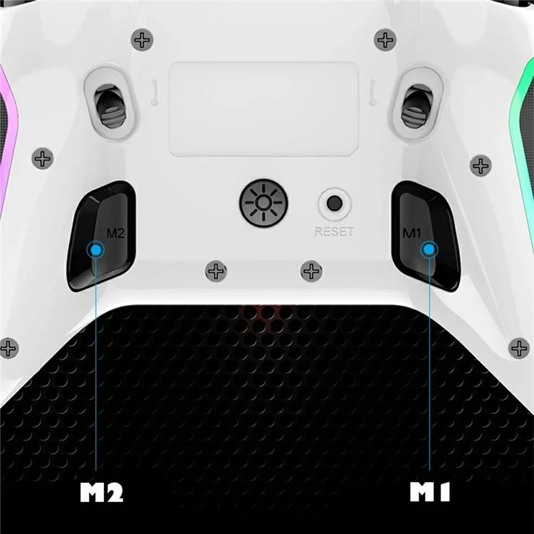 IPEGA PG-9666 Game Controller RGB Light Bluetooth-compatible Gamepad for Nintendo Switch Phone Computer - Translucent Black
