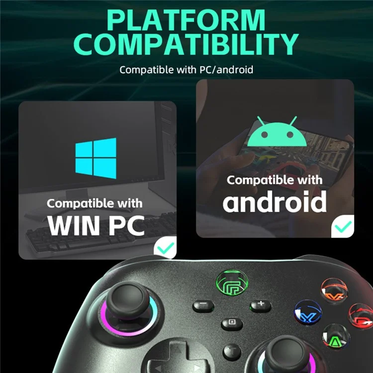 DATA FROG kabellose Bluetooth-Spielkonsole mit Turbo-Funktion für Nintendo Switch / Telefon / Computer