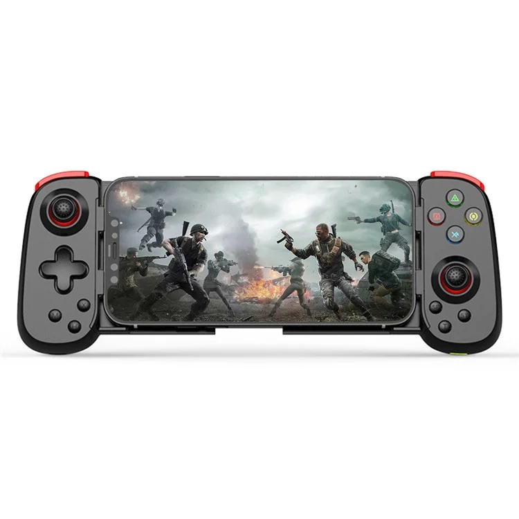 D6DP Wireless Game Controller Stretchable Bluetooth-compatible Phone Gamepad for Nintendo Switch / Phone / PC - Black