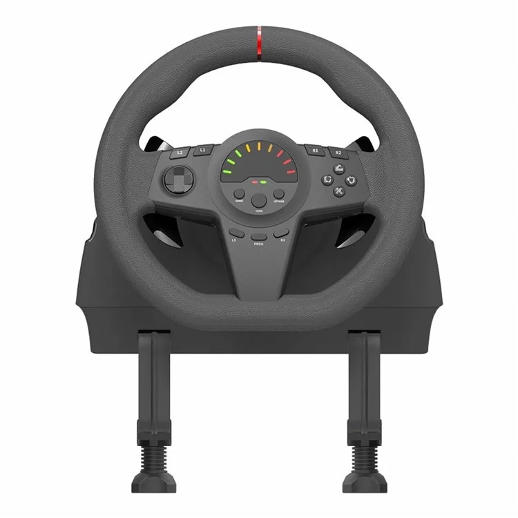 TOPWOLF HS-GT100 Controlador de juego de simulación de volante de coche para Nintendo Switch / Xbox / PS4 / PC + 2 pedales