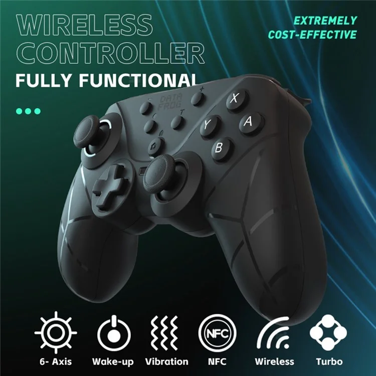 DATA FROG SW778 For Nintendo Switch / Lite / OLED / PC Built-In 6-Axis Gyro Dual Motor Vibration Game Controller