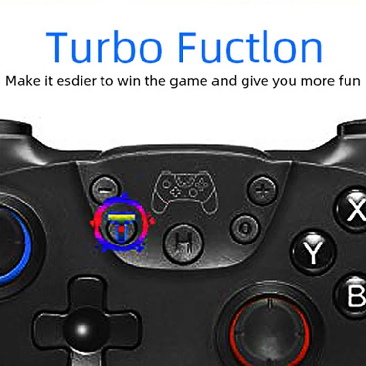 DATA FROG SW01 für Nintendo Switch / Switch Pro / PC-Spielcontroller mit integriertem 6-Achsen-Kreisel - Blau+Rot