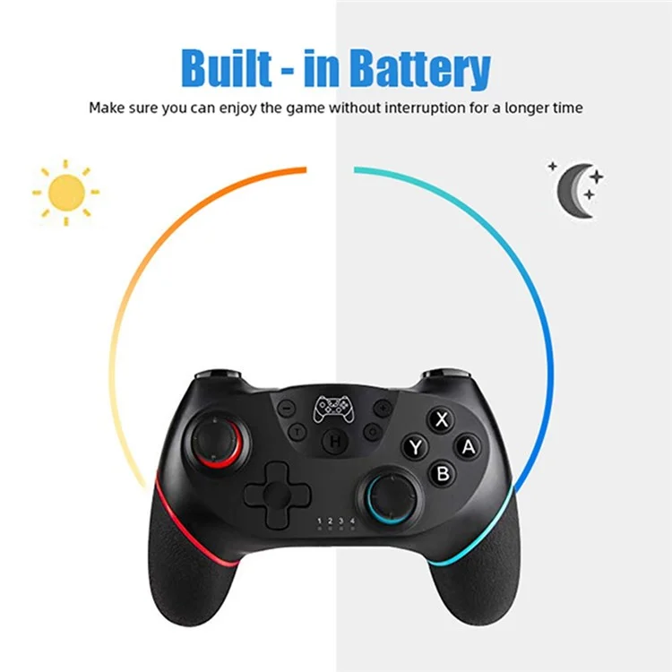 DATA FROG SW01 für Nintendo Switch / Switch Pro / PC-Spielcontroller mit integriertem 6-Achsen-Kreisel - Blau+Rot