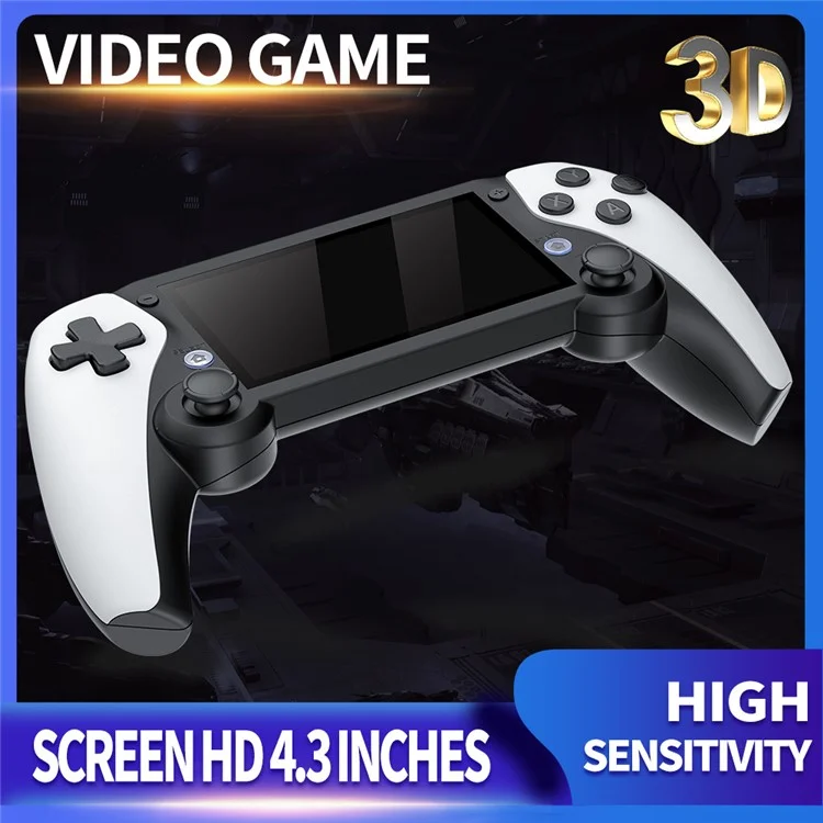 M25 Built-In 30000 Games 4.3-inch LCD Screen Game Console Handle Controller, with 128G TF Card