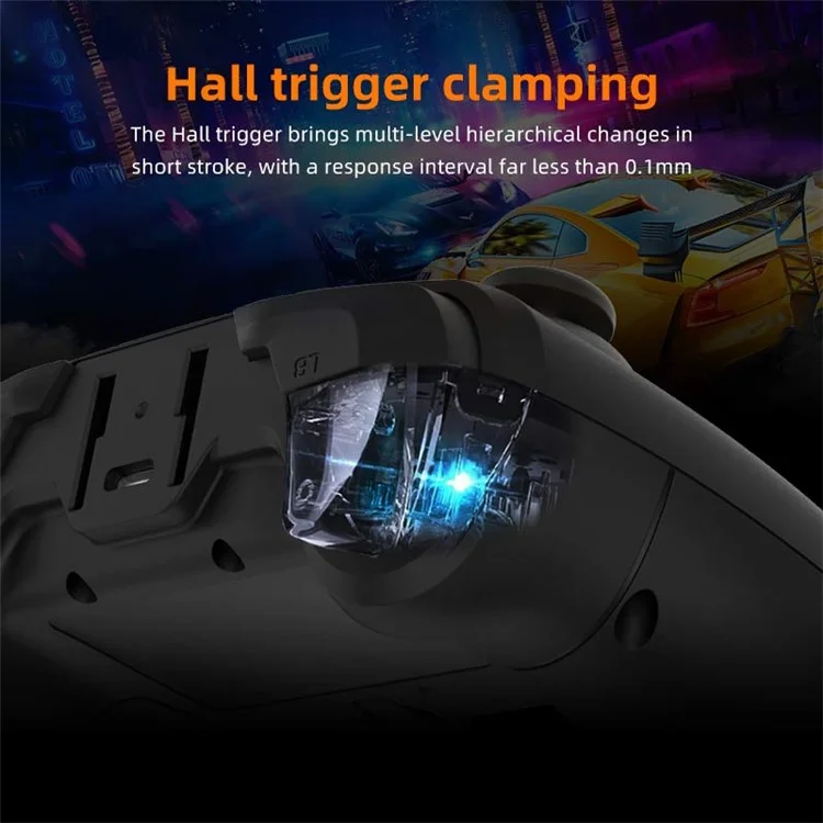 MINGPIN White Tiger S821 Pro Gaming Controller Bluetooth Gamepad für Nintendo Switch / PS4 / Android / iOS / PC / STEAM - Lila