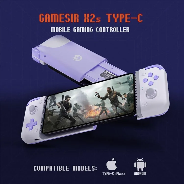 Contrôleur Téléphonique de Jeu Mobile de Type-C Gamesir X2S Pour la Série Iphone 15 / Androïde / Harmonie