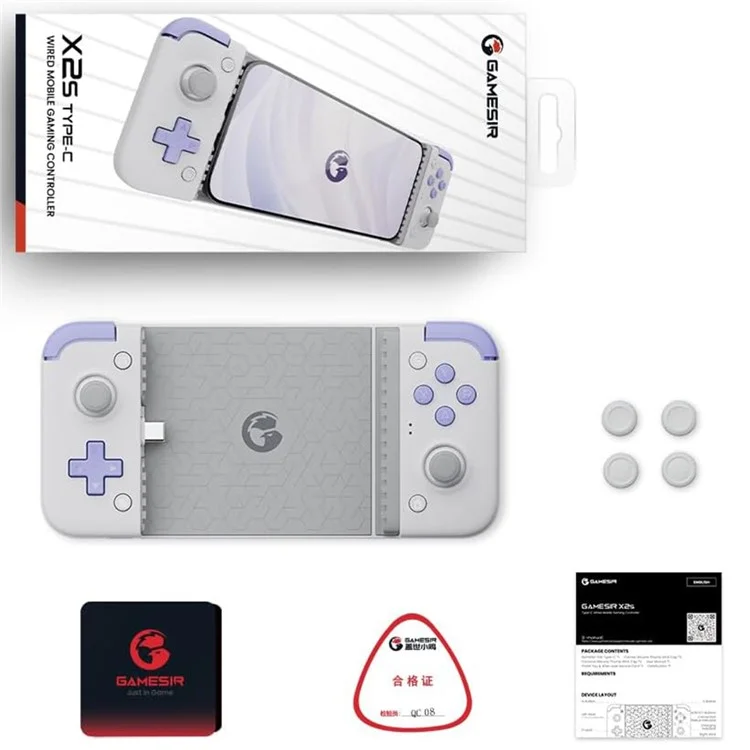 Contrôleur Téléphonique de Jeu Mobile de Type-C Gamesir X2S Pour la Série Iphone 15 / Androïde / Harmonie