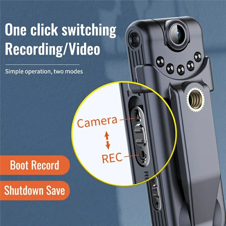C10 16 go HD 1080p Night Vision Camera Sound Video Enregistrement Dispositif Clip Clip Design Voice Recorder