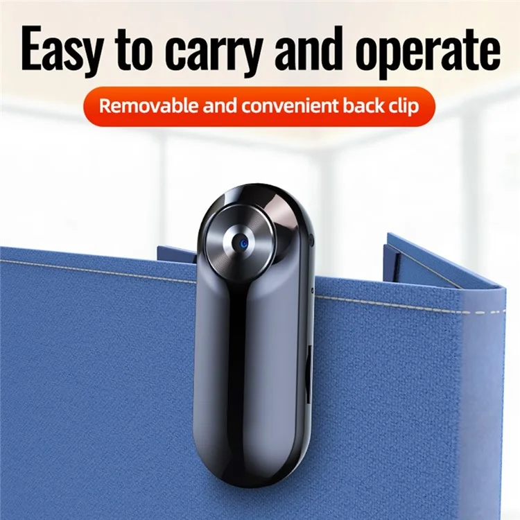 C20 1920x1080p Mini Camera de Cuerpo Back Clip Bodycam Reducción de Ruido Recordadora de Voz Con Tarjeta TF 4G