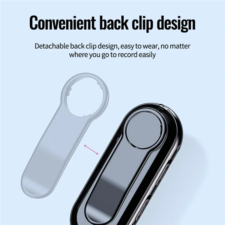C20 1920x1080p Mini Camera de Cuerpo Back Clip Bodycam Reducción de Ruido Recordadora de Voz Con Tarjeta TF 4G