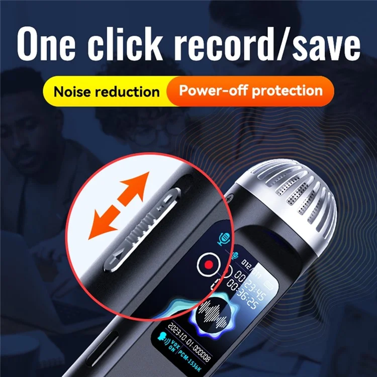 Q99 8GB Digital Audio Voice Recorder MP3 Player Noise Reduction Recording Device