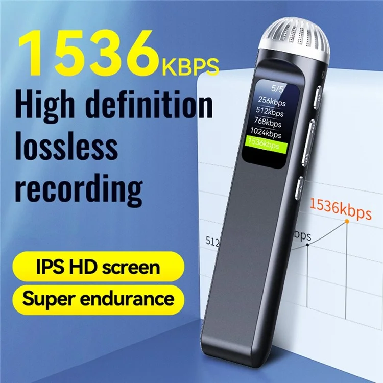 Q99 4GB Digital Audio Voice Recorder MP3 Player Reducción de Ruido Dispositivo de Grabación