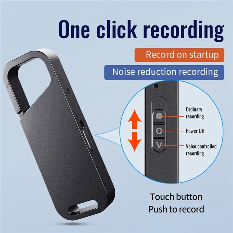 S28 4GB Noise Reduction Digital Audio Voice Recorder MP3 Player with Wire Headphone