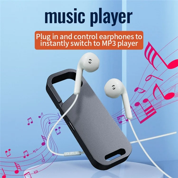 S28 4GB Noise Reduction Digital Audio Voice Recorder MP3 Player with Wire Headphone