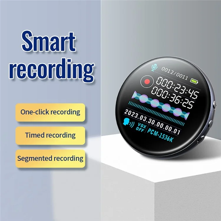 M29 32GB Noise Reduction Smart Voice Recorder MP3 Player with Digital Display Screen