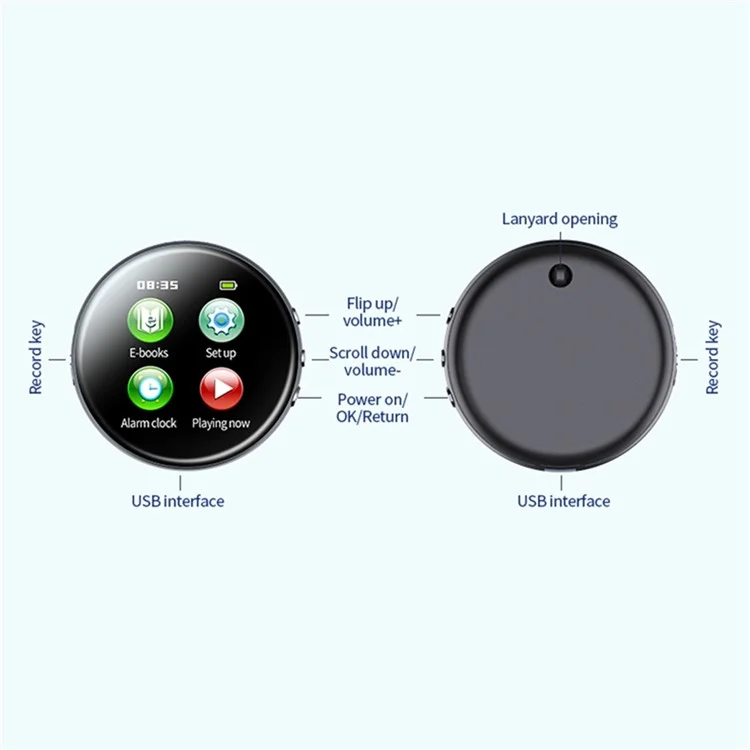 M29 32GB Noise Reduction Smart Voice Recorder MP3 Player with Digital Display Screen