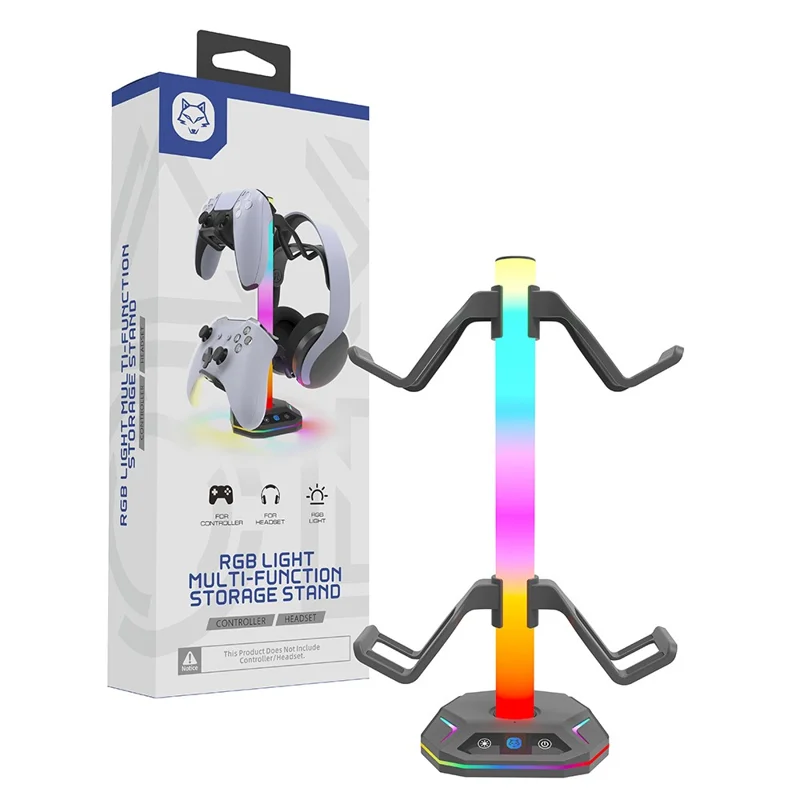 HONSON HS-P5S022 For Sony PlayStation 5 Controller Charging Station Headphone Holder Storage Stand