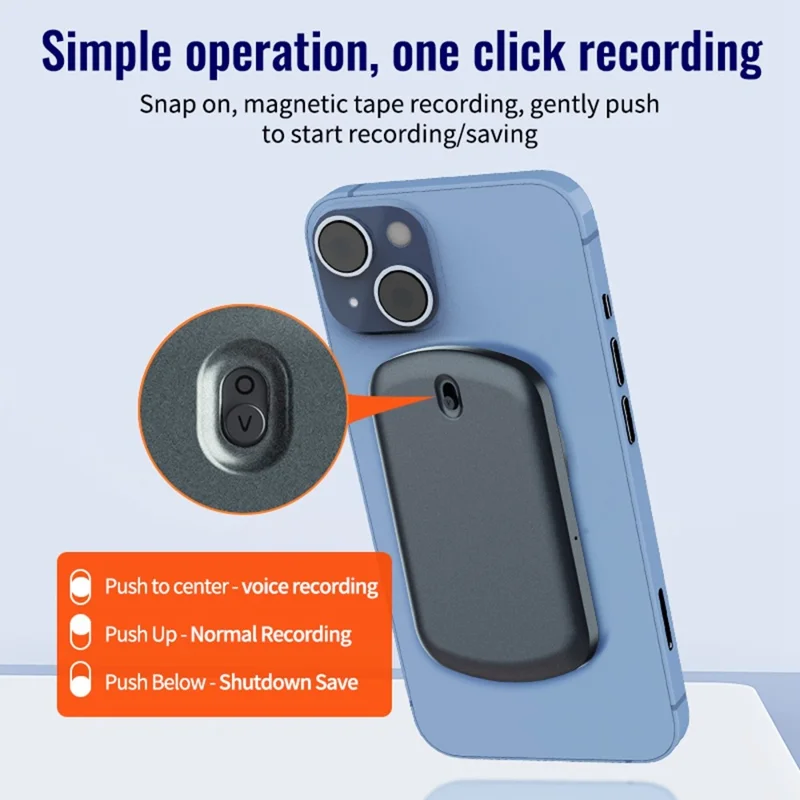 A1 64GB Rechargeable Voice Activated Recorder Noise Reduction Audio Recorder