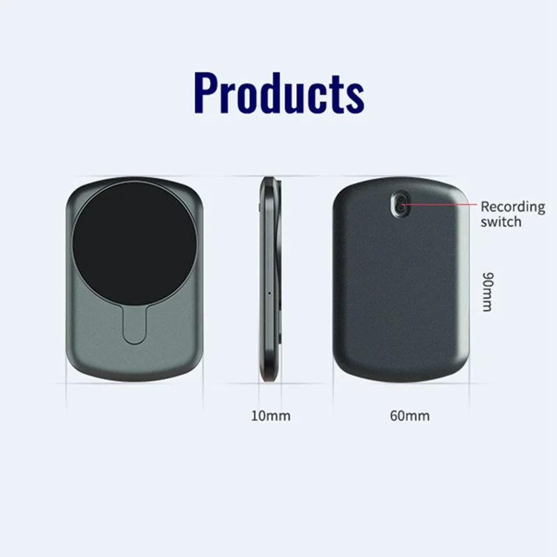 A1 64GB Rechargeable Voice Activated Recorder Noise Reduction Audio Recorder