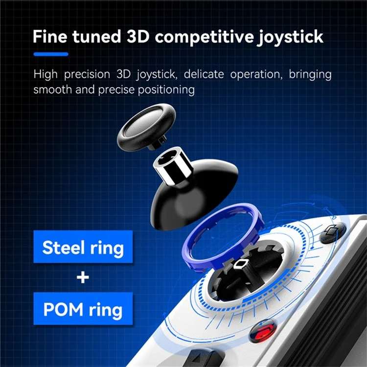 DSP-D11 Bluetooth-compatible Stretchable Game Controller Wireless Gamepad for Nintendo Switch / iOS / Android - Black