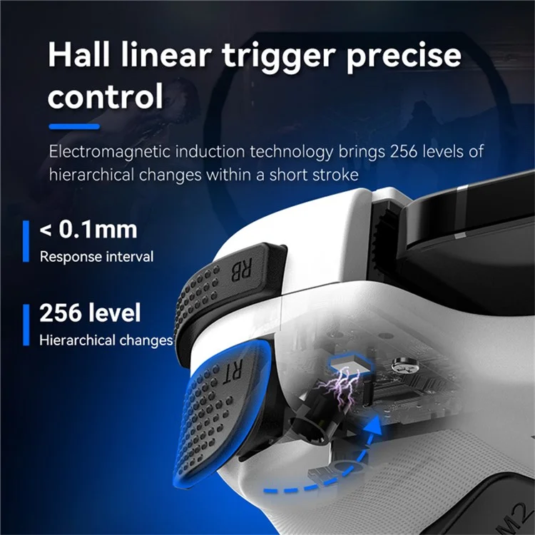 DSP-D11 Bluetooth-compatible Stretchable Game Controller Wireless Gamepad for Nintendo Switch / iOS / Android - White