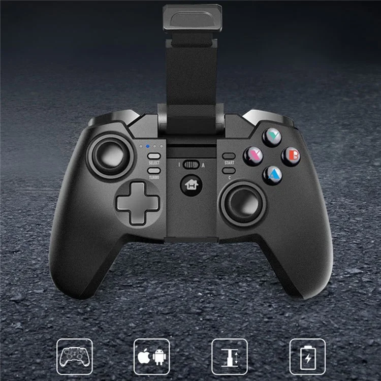 Мобильный игровой беспроводной контроллер HY-9027 Cell Phone Mobile Game Wireless Controller, ручной игровой джойстик с триггерами для iPhone, Android