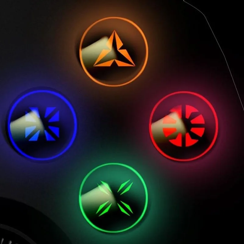 HY-3115 For PS4 / PC Bluetooth-compatible Gamepad Six-Axis Dual Vibration GRB Light Buttons Game Controller - Black