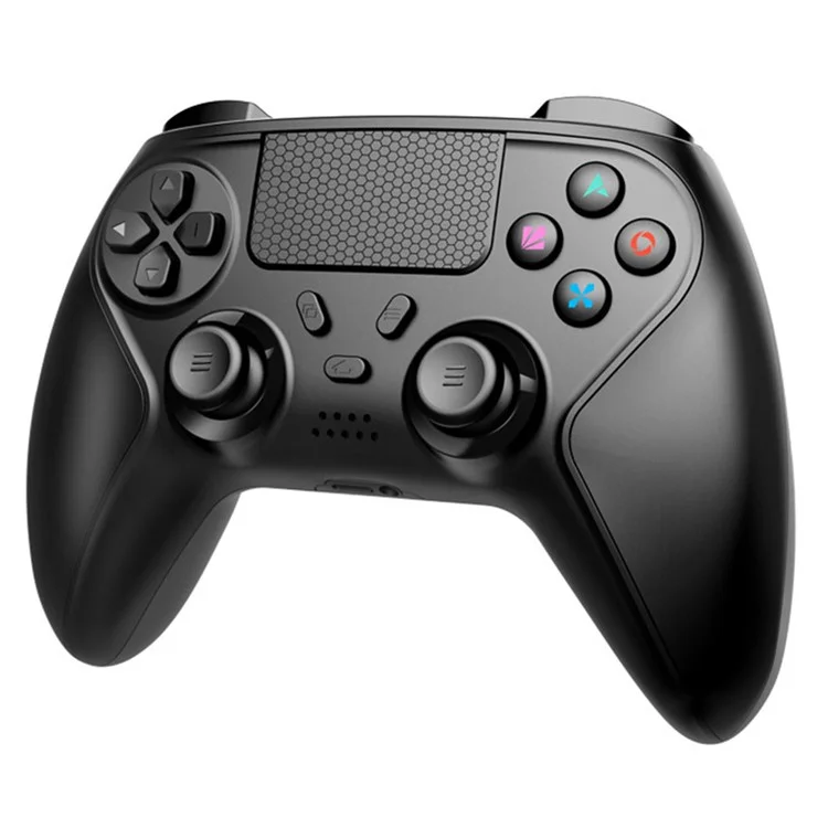 HY-3116 For PS4 / iOS / Android / PC Bluetooth-compatible Gamepad Dual Vibration Six-Axis Game Controller - Black