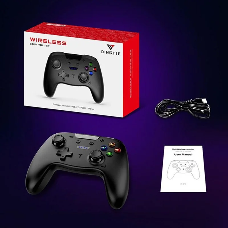 HY-9013 Для Switch PS3 Steam Wireless Game Controller One Click Turbo Function Gamepad с 6 Оси