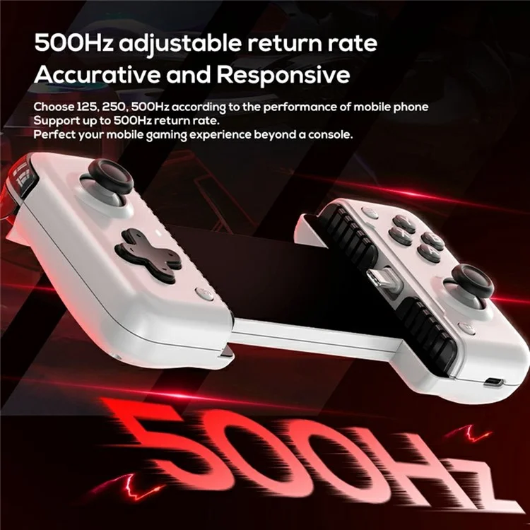MEMO S2 Double-Sided Stretchable Bluetooth Gamepad Type-C Wired Game Controller for Android iPhone 16 / 15