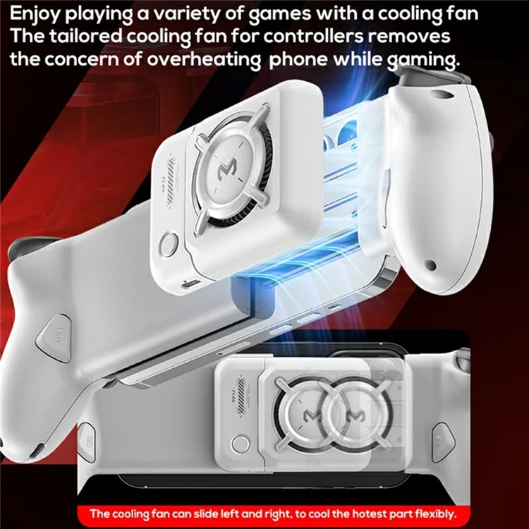 MEMO S3 Type-C Wired Game Controller Stretchable Bluetooth Gamepad for Android iPhone 16 / 15