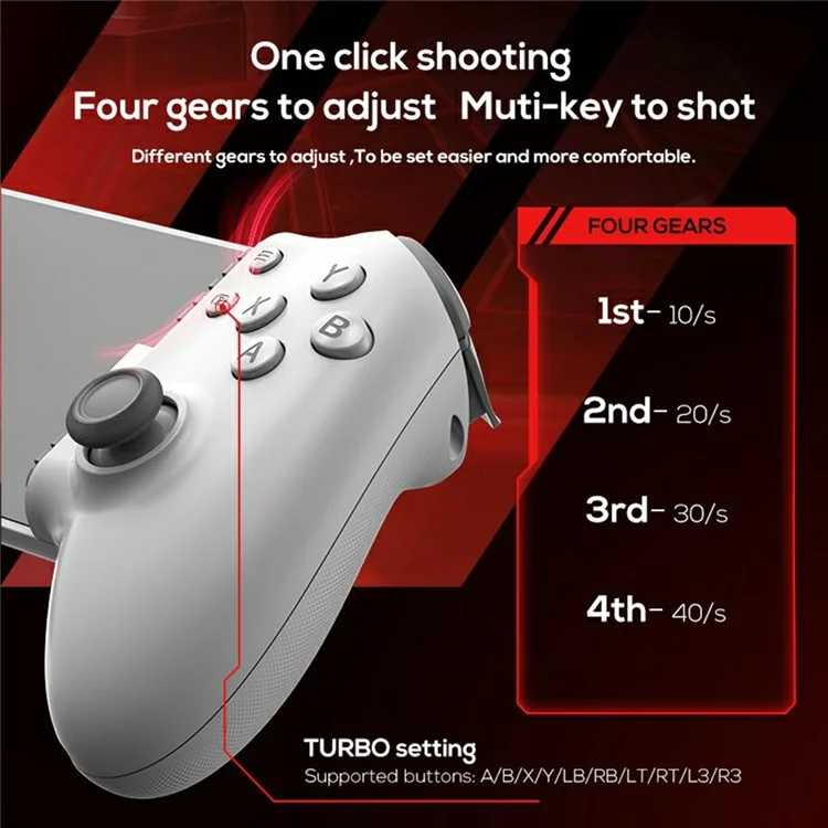 MEMO S3 Type-C Wired Game Controller Stretchable Bluetooth Gamepad for Android iPhone 16 / 15