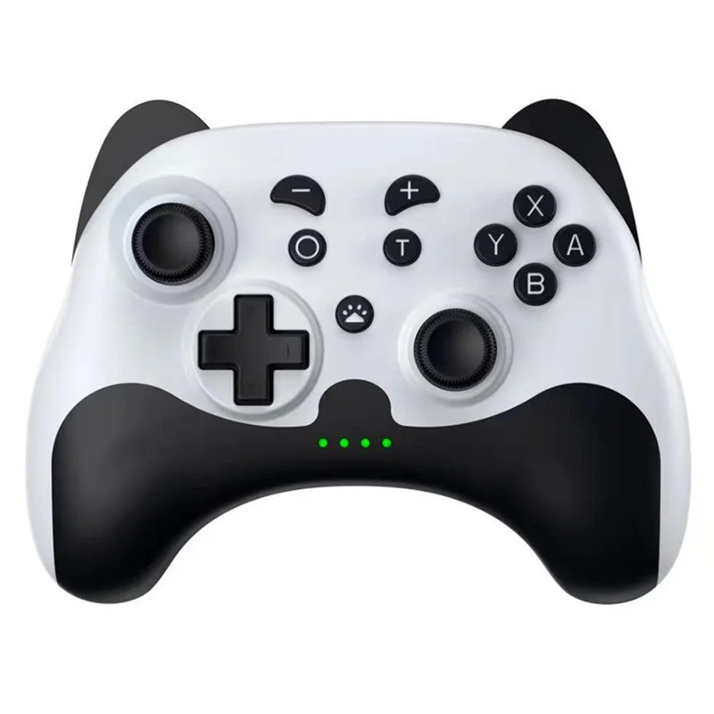DATA FROG Bluetooth-compatible Gamepad Turbo Game Controller for Nintendo Switch / Switch Lite / PS3 / PC - Black+White