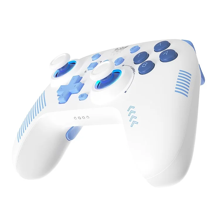 ONIKUMA C1 Switch Bluetooth-compatible / Wired Gamepad Six-Axis Gyroscope Dual Motor Game Controller - White