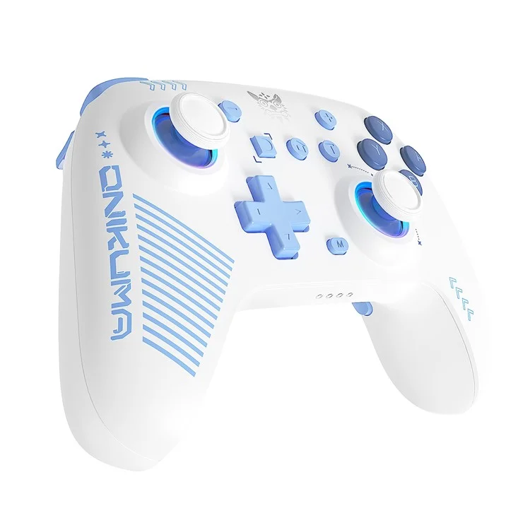 ONIKUMA C1 Switch Bluetooth-compatible / Wired Gamepad Six-Axis Gyroscope Dual Motor Game Controller - White