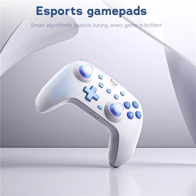 ONIKUMA C1 Switch Bluetooth-compatible / Wired Gamepad Six-Axis Gyroscope Dual Motor Game Controller - White