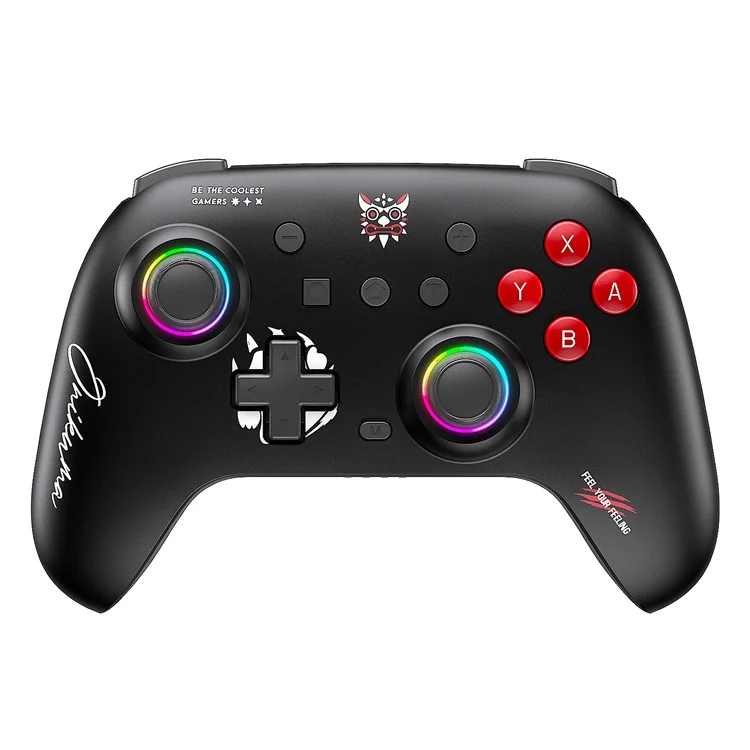 ONIKUMA C1 Switch Bluetooth-compatible / Wired Gamepad Six-Axis Gyroscope Dual Motor Game Controller - Black