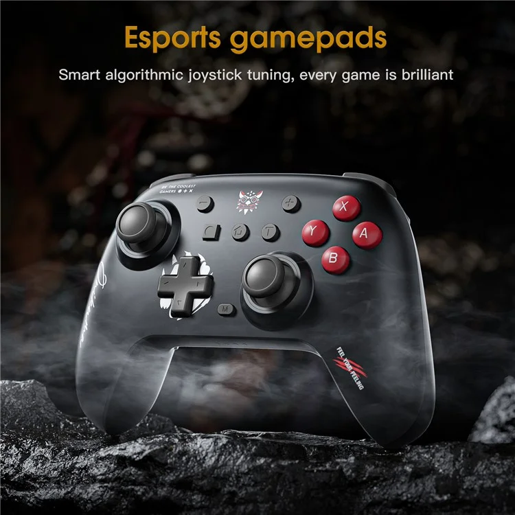 ONIKUMA C1 Switch Bluetooth-compatible / Wired Gamepad Six-Axis Gyroscope Dual Motor Game Controller - Black