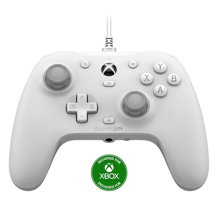 GAMESIR G7HE para Xbox One / Series X / S Controlador con cable Cubierta magnética Joysticks Hall Gamepad - Blanco